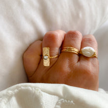 Load image into Gallery viewer, Coin Freshwater Pearl Ring