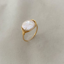 Load image into Gallery viewer, Coin Freshwater Pearl Ring