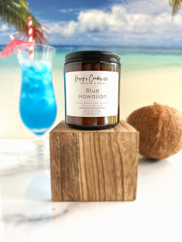 Blue Hawaiian Candle - Kinsey's Candles