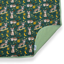 Load image into Gallery viewer, Ocelot Reversible Double Layer Bamboo Blanket