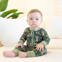 Load image into Gallery viewer, Ocelot Baby Zip Pajamas
