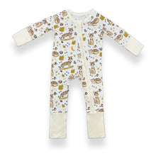 Load image into Gallery viewer, Ocelot Baby Zip Pajamas