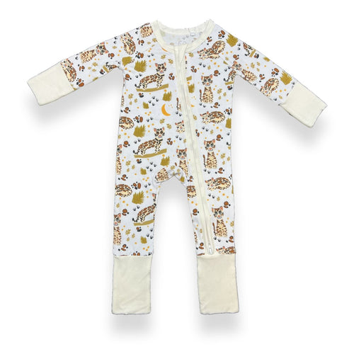 Ocelot Baby Zip Pajamas