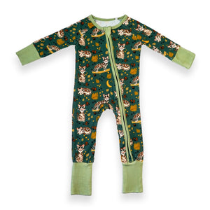 Ocelot Baby Zip Pajamas