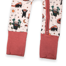 Load image into Gallery viewer, Red Panda Baby Zip Pajamas