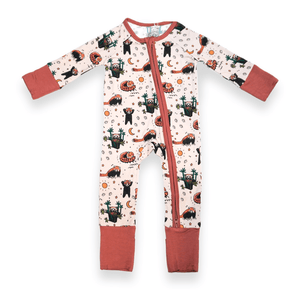Red Panda Baby Zip Pajamas