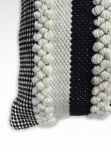 Load image into Gallery viewer, Square Outdoor and Indoor Safe Black and White Striped Pillow