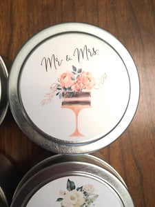 Wedding Favors Personalized Candles - Kinsey's Candles